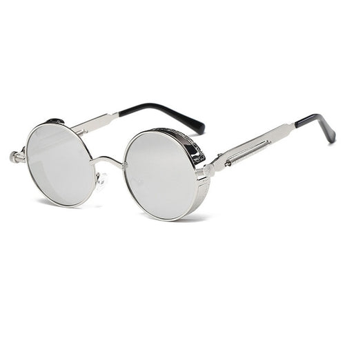 Load image into Gallery viewer, Metal Round Steampunk Sunglasses Men Women Fashion Glasses Brand Designer Retro Frame Vintage Sunglasses High Quality UV400