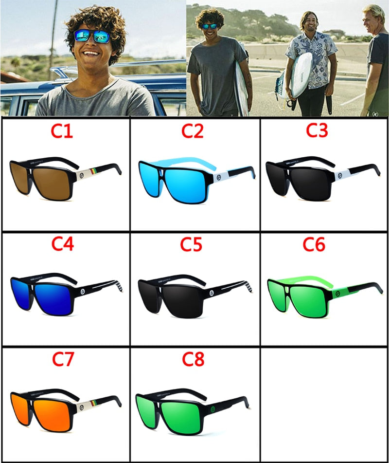 Viahda Polarized Sunglasses Men Sunglasses Men Driving Mirrors Coating Points Black Frame Eyewear Male Sun Glasses UV400