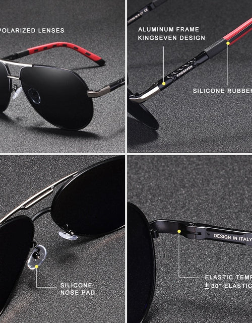Load image into Gallery viewer, Men Vintage Aluminum Polarized Sunglasses