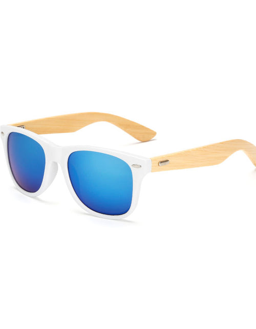 Load image into Gallery viewer, Unisex Square Bamboo Wood Sunglasses