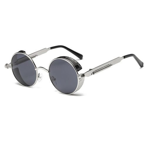 Load image into Gallery viewer, Metal Round Steampunk Sunglasses Men Women Fashion Glasses Brand Designer Retro Frame Vintage Sunglasses High Quality UV400