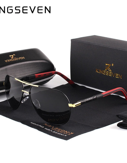 Load image into Gallery viewer, Men Vintage Aluminum Polarized Sunglasses