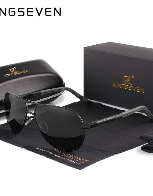 Load image into Gallery viewer, Men Vintage Aluminum Polarized Sunglasses