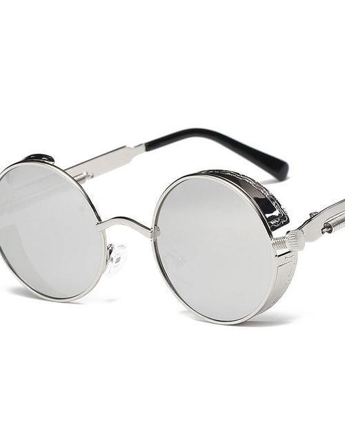 Load image into Gallery viewer, Metal Round Steampunk Sunglasses Men Women Fashion Glasses Brand Designer Retro Frame Vintage Sunglasses High Quality UV400