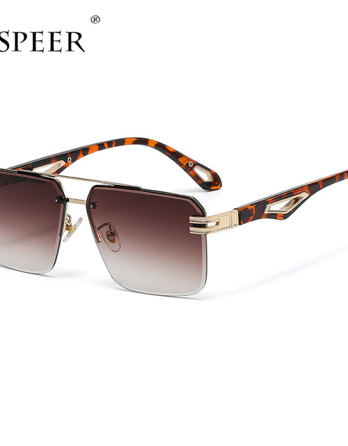 Load image into Gallery viewer, Oversized Rimless Rectangle Sunglasses