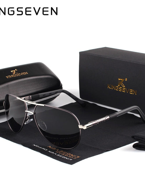 Load image into Gallery viewer, Men Vintage Aluminum Polarized Sunglasses