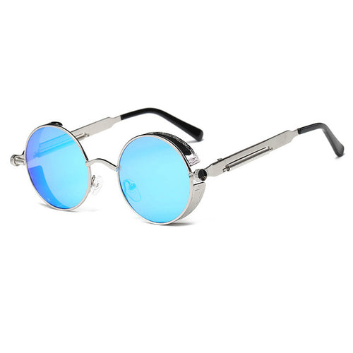 Load image into Gallery viewer, Metal Round Steampunk Sunglasses Men Women Fashion Glasses Brand Designer Retro Frame Vintage Sunglasses High Quality UV400