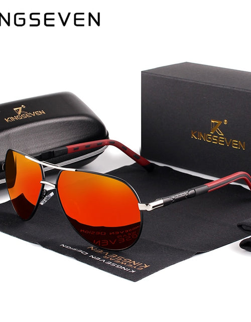 Load image into Gallery viewer, Men Vintage Aluminum Polarized Sunglasses