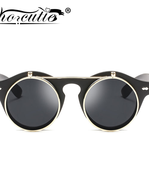 Load image into Gallery viewer, Round Flip Up Sunglasses