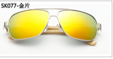 Load image into Gallery viewer, Wooden Metal Pilot Sunglasses