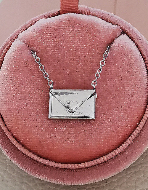 Load image into Gallery viewer, New Trendy Envelop Love Letter Silver Necklace