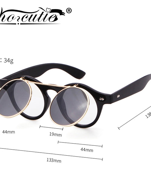 Load image into Gallery viewer, Round Flip Up Sunglasses