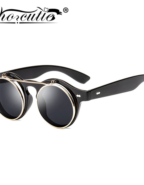 Load image into Gallery viewer, Round Flip Up Sunglasses