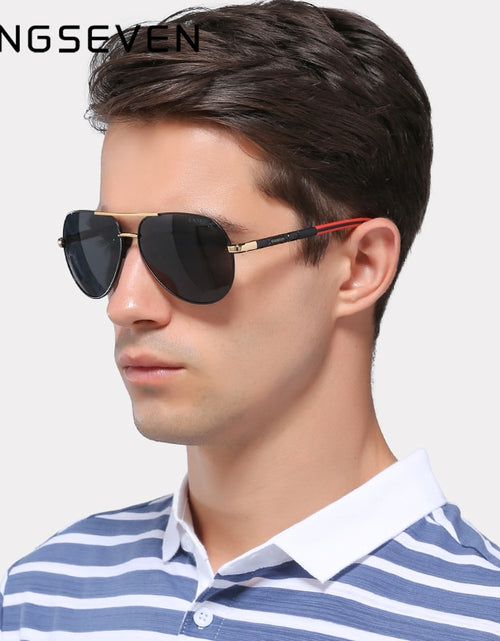 Load image into Gallery viewer, Men Vintage Aluminum Polarized Sunglasses