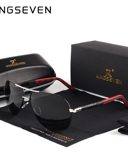 Load image into Gallery viewer, Men Vintage Aluminum Polarized Sunglasses