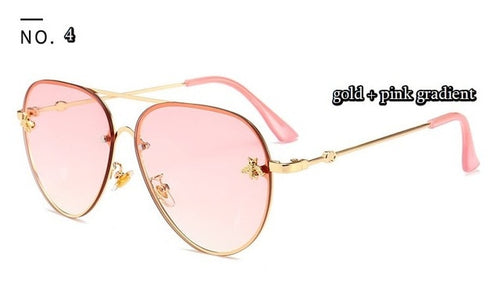 Load image into Gallery viewer, Luxury Bee Pilot Sunglasses