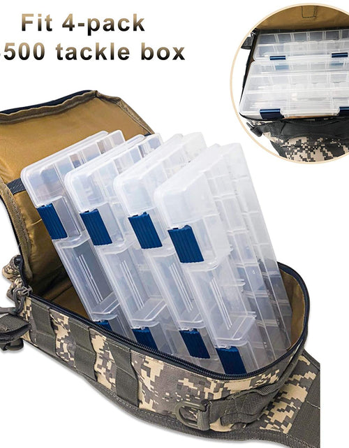 Load image into Gallery viewer, LUXHMOX Fishing Tackle Backpack Waterproof for Outdoor Gear Storage