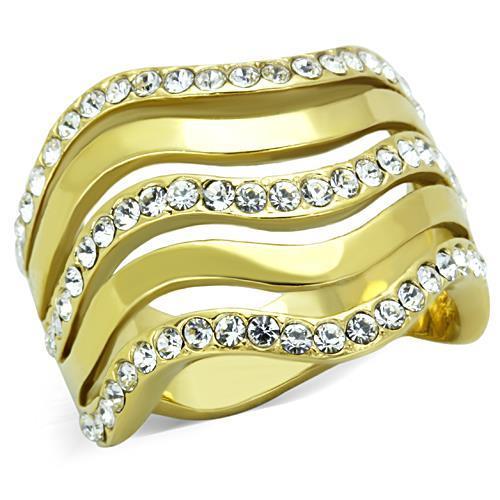 Load image into Gallery viewer, Women Stainless Steel Synthetic Crystal Rings