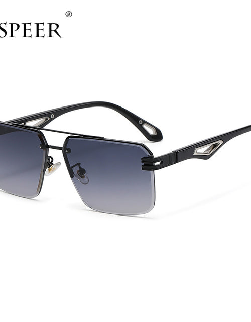 Load image into Gallery viewer, Oversized Rimless Rectangle Sunglasses