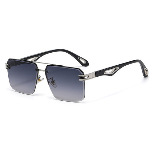 Load image into Gallery viewer, Oversized Rimless Rectangle Sunglasses