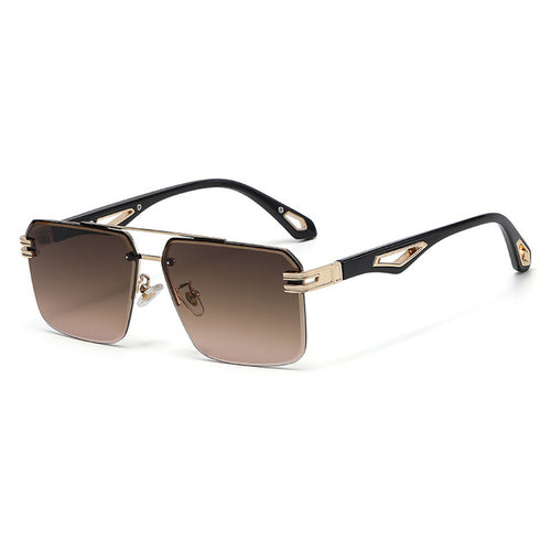 Load image into Gallery viewer, Oversized Rimless Rectangle Sunglasses