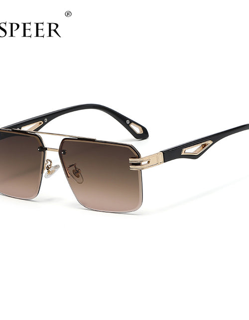 Load image into Gallery viewer, Oversized Rimless Rectangle Sunglasses
