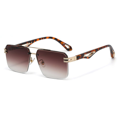 Load image into Gallery viewer, Oversized Rimless Rectangle Sunglasses