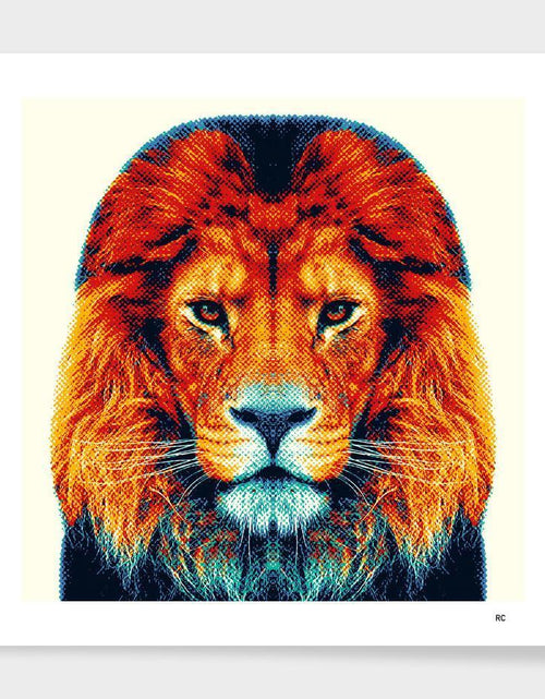 Load image into Gallery viewer, Lion - Colorful Animals  Frame
