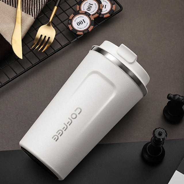 380ml/510ml 304 Stainless Steel Milk Tea Coffee Mug Leak-proof