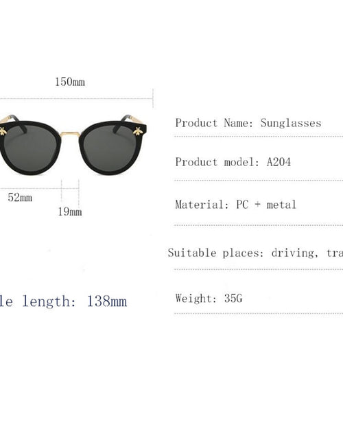 Load image into Gallery viewer, 2021 new sunglasses bee red green Fashion UV sunglasses vintage glasses retro sunglasses sunglasses round sunglasses
