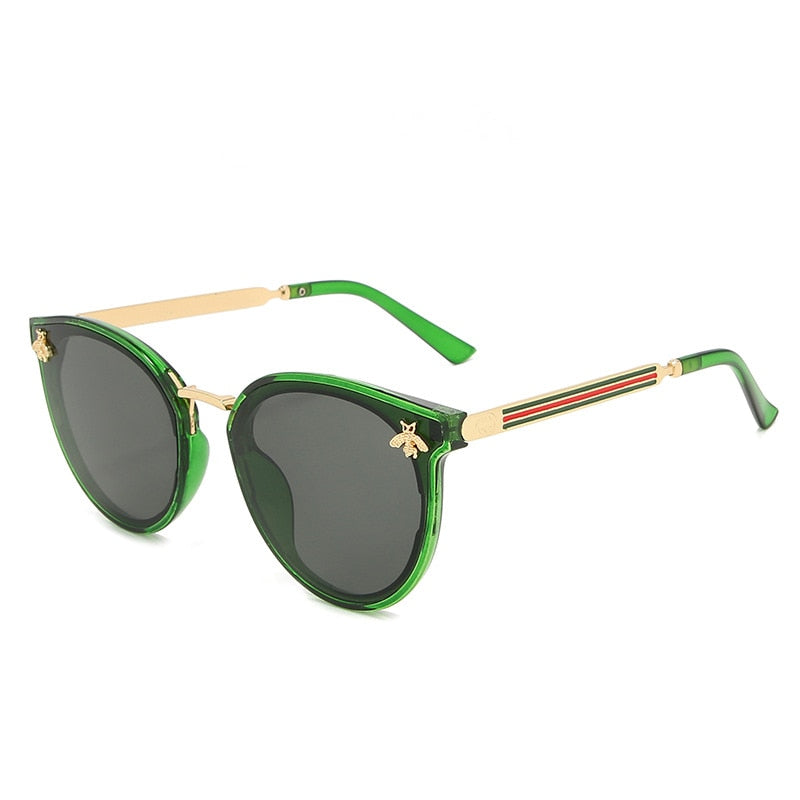 2021 new sunglasses bee red green Fashion UV sunglasses vintage glasses retro sunglasses sunglasses round sunglasses