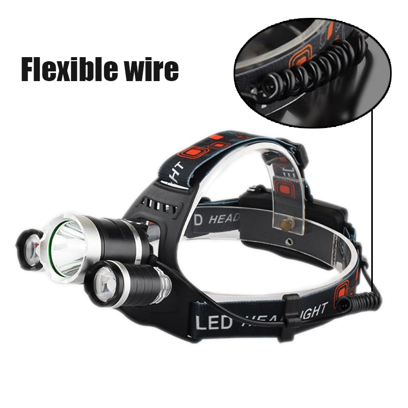 Headlamp 90 degree high Led lighting Head Lamp 4 mode XML T6/R5 LED Headlamp Headlight Camping Fishing headlight Torch Lanterna