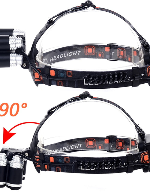 Load image into Gallery viewer, Z35T13 Headlight 4000 Lumen headlamp CREE XML3/5 LED T6 Head Lamp Flashlight Torch head light 18650 battery AC/DC charger option
