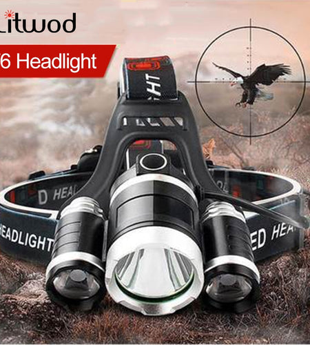 Headlamp 90 degree high Led lighting Head Lamp 4 mode XML T6/R5 LED Headlamp Headlight Camping Fishing headlight Torch Lanterna