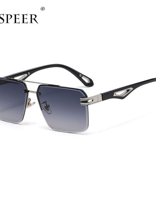 Load image into Gallery viewer, Oversized Rimless Rectangle Sunglasses
