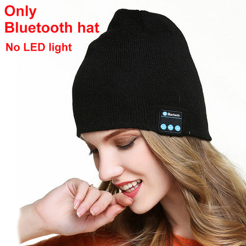 Load image into Gallery viewer, LED Hat With Stereo Headset
