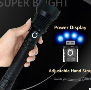 Load image into Gallery viewer, Most Powerful LED flashlight USB Zoom Tactical torch
