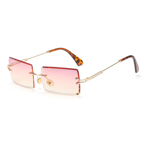 Load image into Gallery viewer, Rimless Small Rectangle Sunglasses UV400 Eyewear
