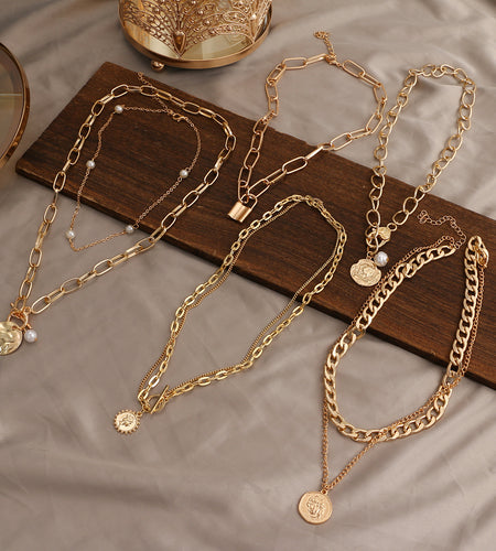 ZOVOLI Vintage Multi Layered Necklace