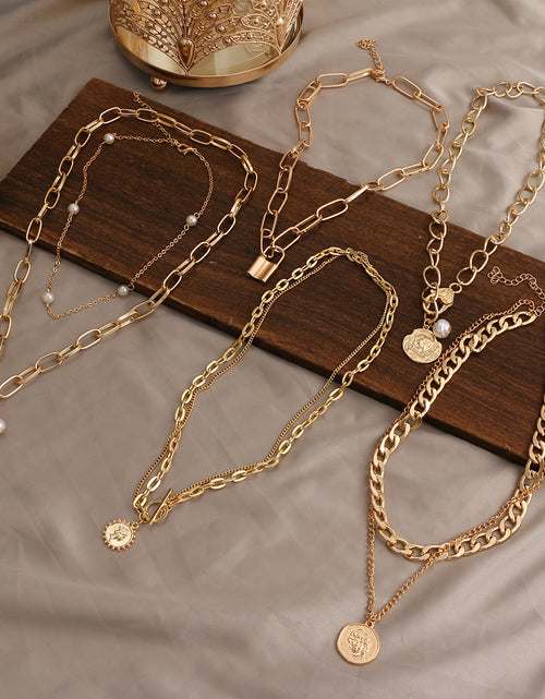 Load image into Gallery viewer, ZOVOLI Vintage Multi Layered Necklace
