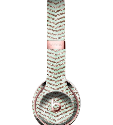 Brown and Green Glimmer Chevron Full-Body Skin Kit for the Beats by