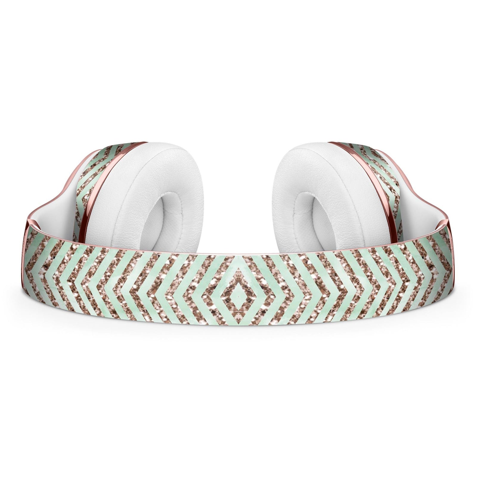 Brown and Green Glimmer Chevron Full-Body Skin Kit for the Beats by