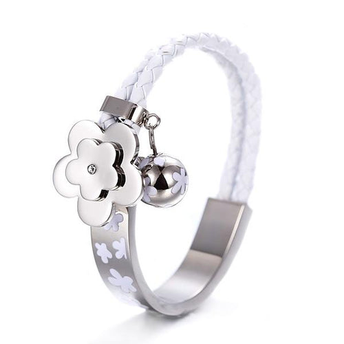 Load image into Gallery viewer, Flower Bud Wheat Chain Bar Bracelet

