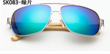 Load image into Gallery viewer, Wooden Metal Pilot Sunglasses
