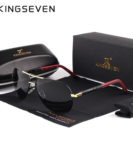 Men Vintage Aluminum Polarized Sunglasses