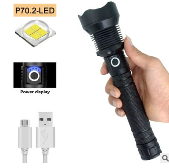 Load image into Gallery viewer, Most Powerful LED flashlight USB Zoom Tactical torch
