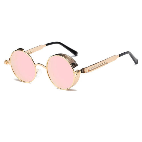 Load image into Gallery viewer, Metal Round Steampunk Sunglasses Men Women Fashion Glasses Brand Designer Retro Frame Vintage Sunglasses High Quality UV400
