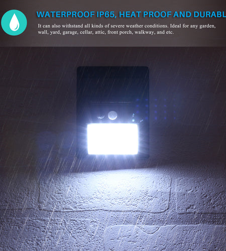 Waterproof 20 LED Solar Motion Sensor Wall Light