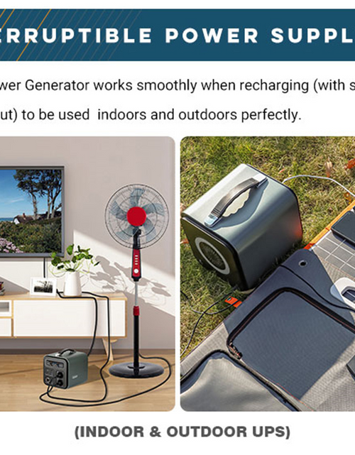 Load image into Gallery viewer, Outdoor Power Emergency Portable Power Station 550Wh Solar Generator
