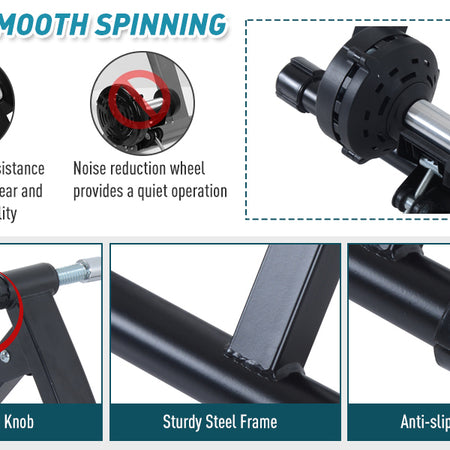 Soozier Folding Indoor Magnetic Bike Trainer Exercise Bicycle Cycling